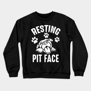 resting pit face Crewneck Sweatshirt